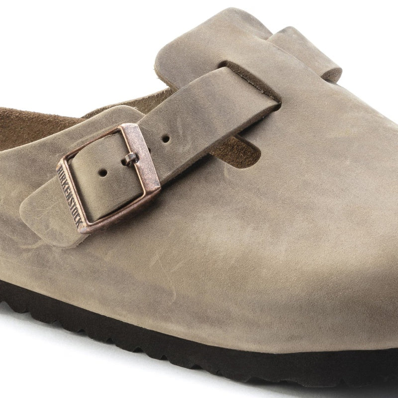 Birkenstock Boston Tobacco Smutter Herre Dame Beige (Smal)
