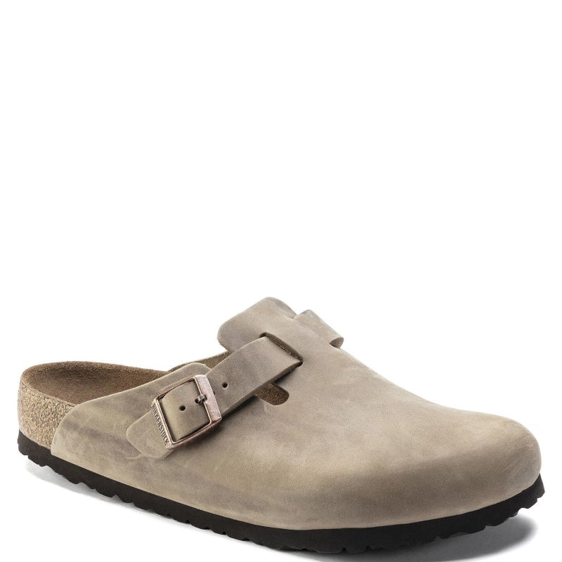 Birkenstock Boston Tobacco Smutter Herre Dame Beige (Smal)