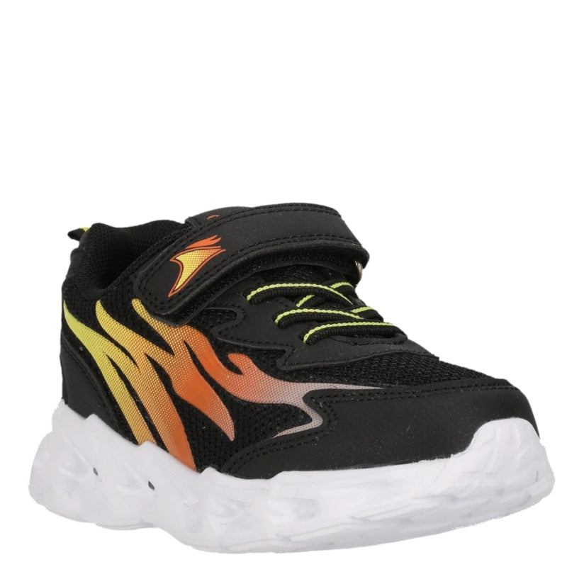 Zigzag Gukal Sneaker Blinkesko Børn Sort