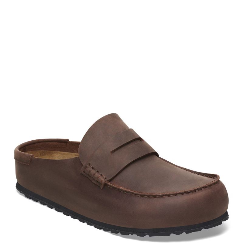 Birkenstock Naples Wrapped Oiled Smutter Herre Dame Brun