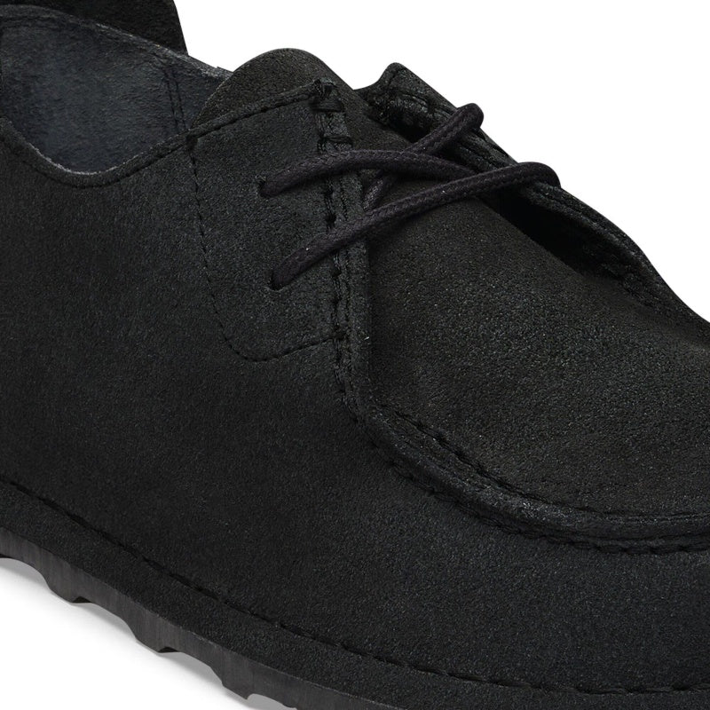 Birkenstock Utti Lace Suede Solid Black Sko Herre Sort (Normal)