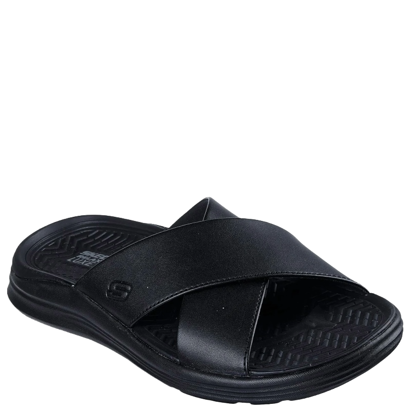 Skechers Relaxed Fit: Sargo - Dena Sandal Smutter Herre Sort