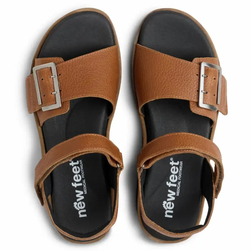 New Feet Sandal Dame Brun