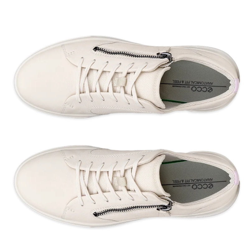 Ecco Move W Zip Lace sneaker dame beige