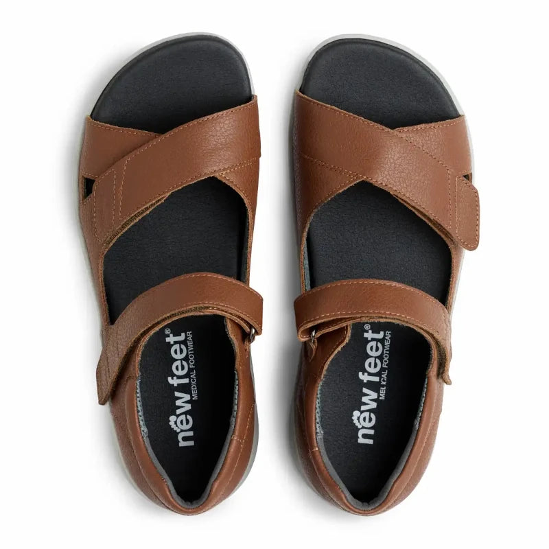 New Feet Sandal Dame Brun