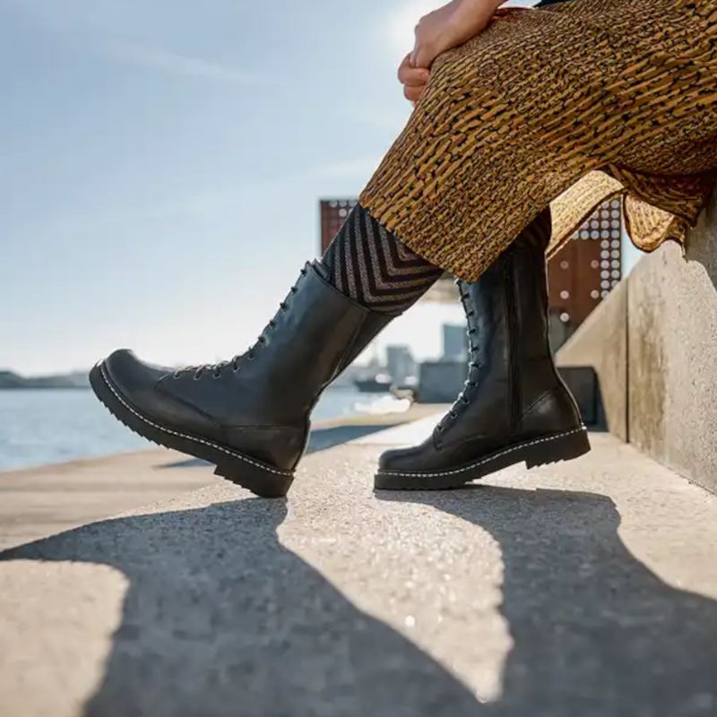 New feet 252-12-110 Støvle Dame Sort