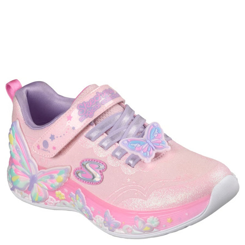 Skechers S-Lights: Butterfly Bliss Blinkesko Sneaker Børn Lyserød