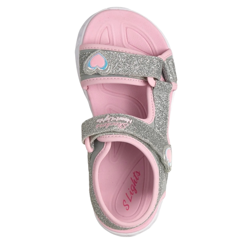Skechers S-Lights: Heart Lights – Sugar Sparks Blinkesandal Børn Glimmer