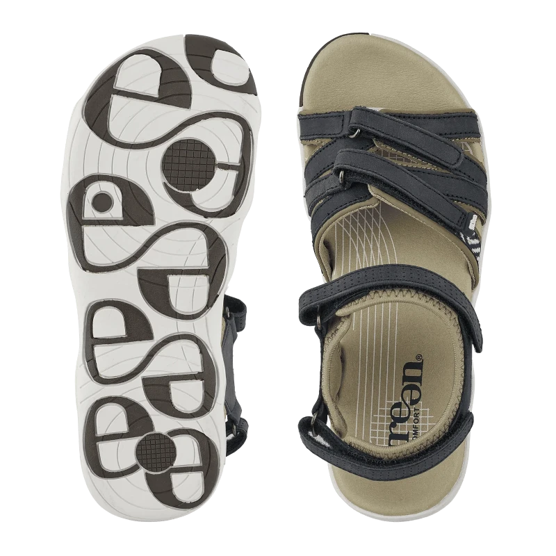Green Comfort Sandal Dame Blå