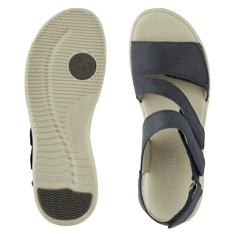 Green Comfort Leaf Leonora Sandal Dame Blå