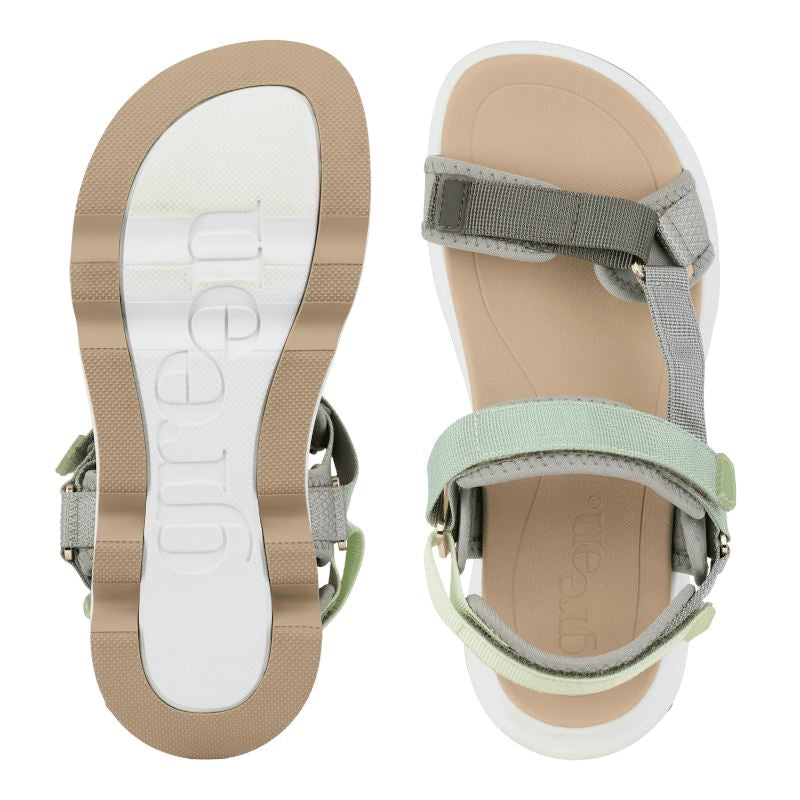 Green Comfort Venice Vaia Sage Sandal Dame Grøn