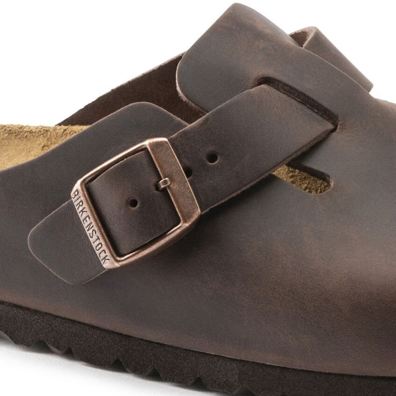 Birkenstock Boston Habana Smutter Dame Brun