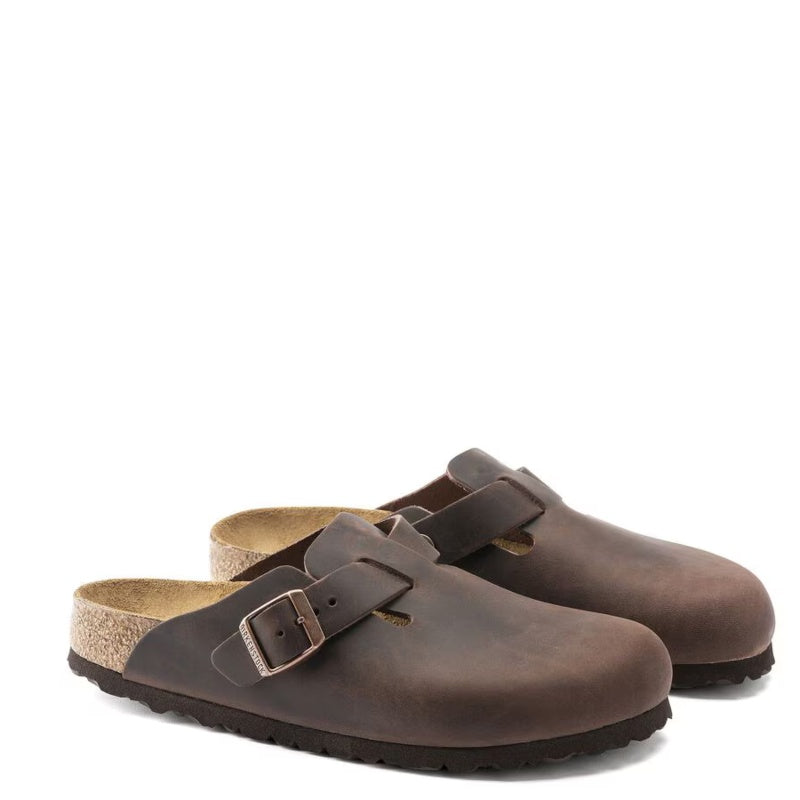 Birkenstock Boston Habana Smutter Dame Brun