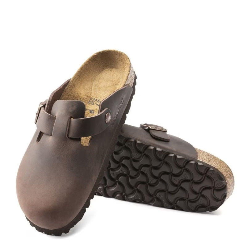 Birkenstock Boston Habana Smutter Dame Brun