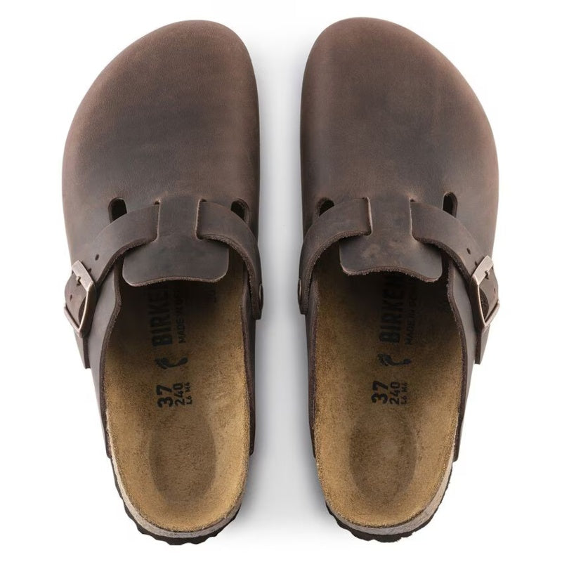 Birkenstock Boston Habana Smutter Dame Brun