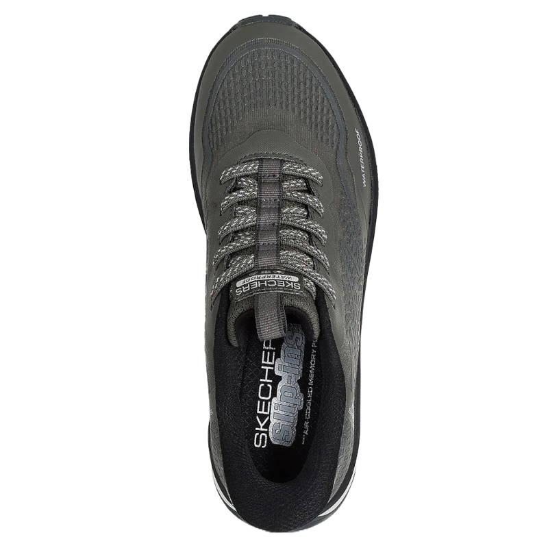 Skechers Slip-ins: Switch Back - Mist Waterproof Sneaker Dame Grøn