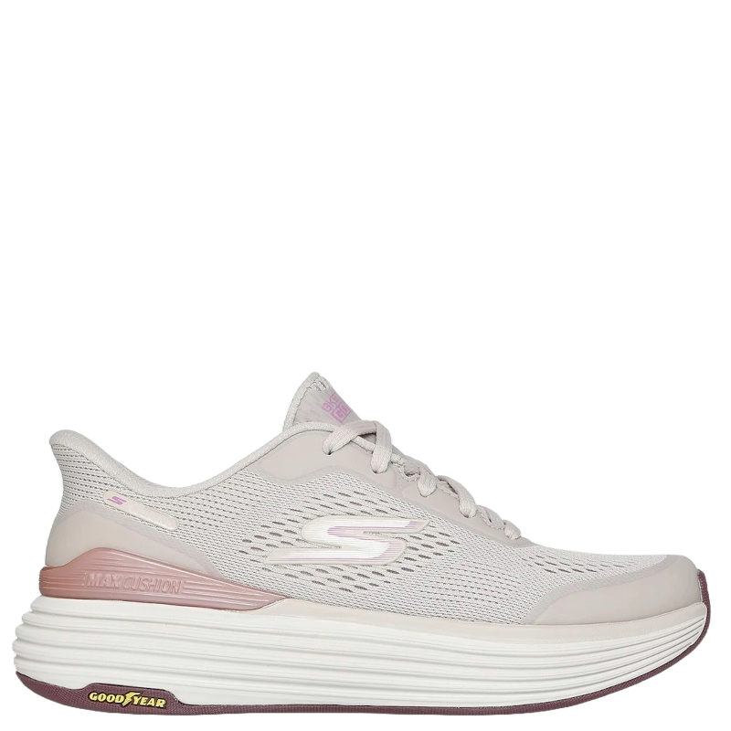 Skechers Slip-ins: Max Cushioning Suspension Chrone Natural Sneaker Dame Beige