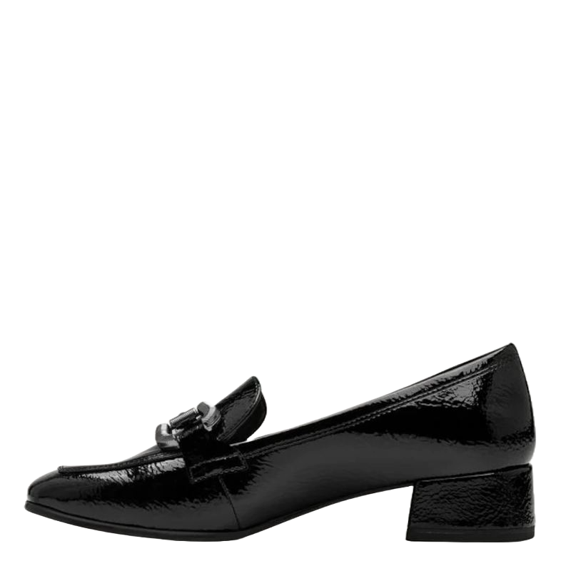 SORT LAK LOAFERS