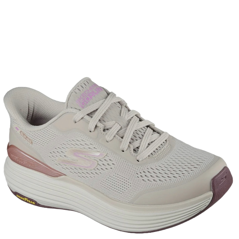 Skechers Slip-ins: Max Cushioning Suspension Chrone Natural Sneaker Dame Beige