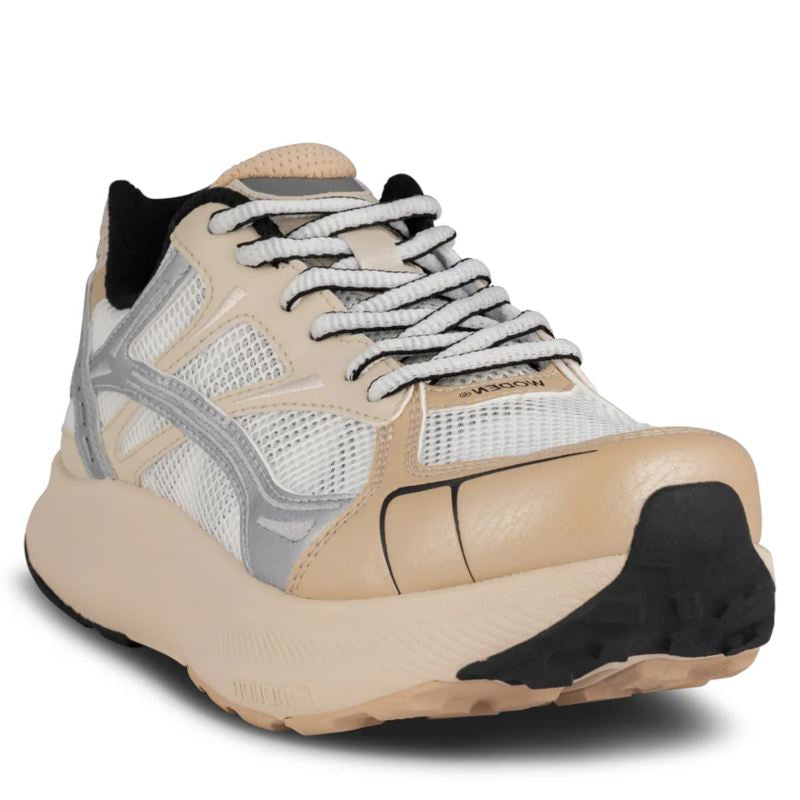 Woden Freja Runner Coffee Cream Sneaker Dame Beige