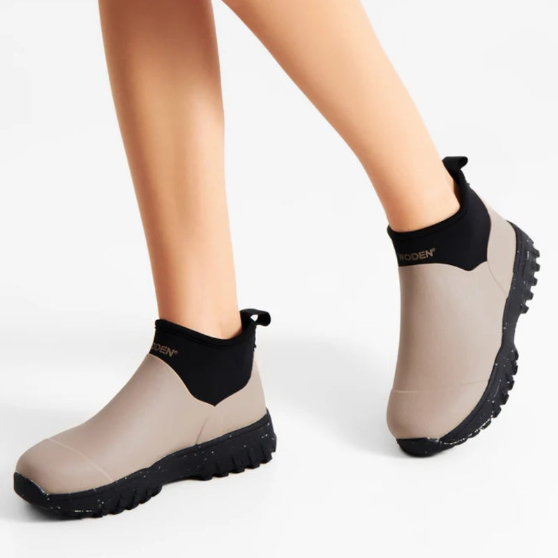 Woden Irene Gummistøvle Dame Beige