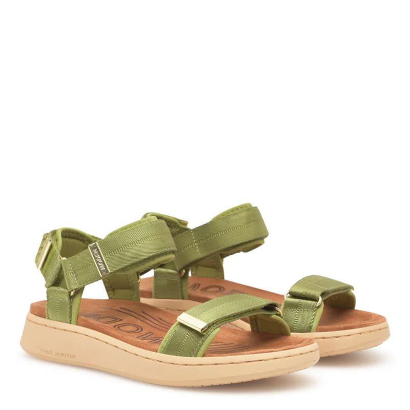 Woden Line Bambus Green Sandal Dame Grøn