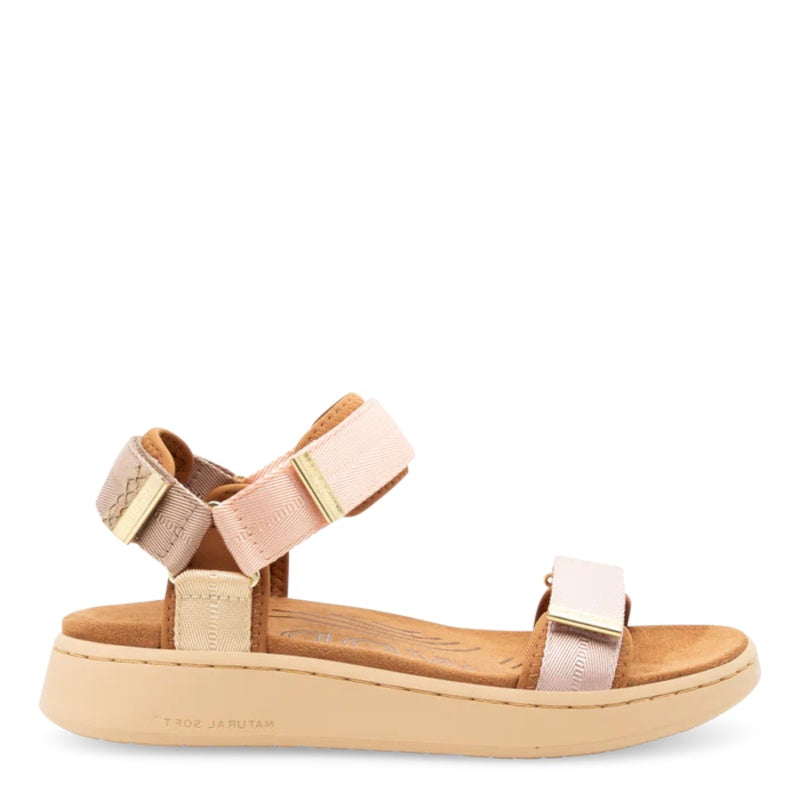 Woden Line Blush Multi Sandal Dame Lyserød