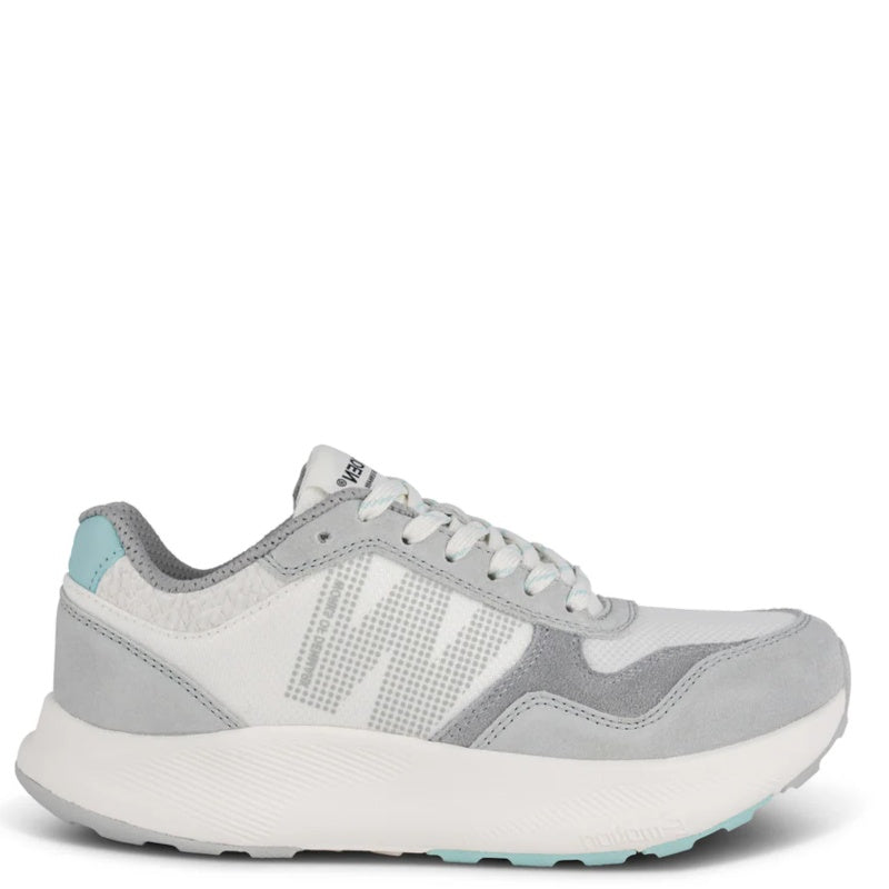 Woden Mathilde Runner Frosted Sky Sneaker Dame Hvid Grå