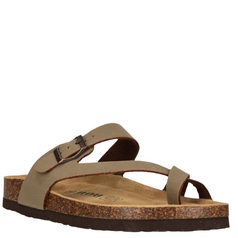 Nou Harindsburg Timber Wolf Smutter Sandal Dame Brun