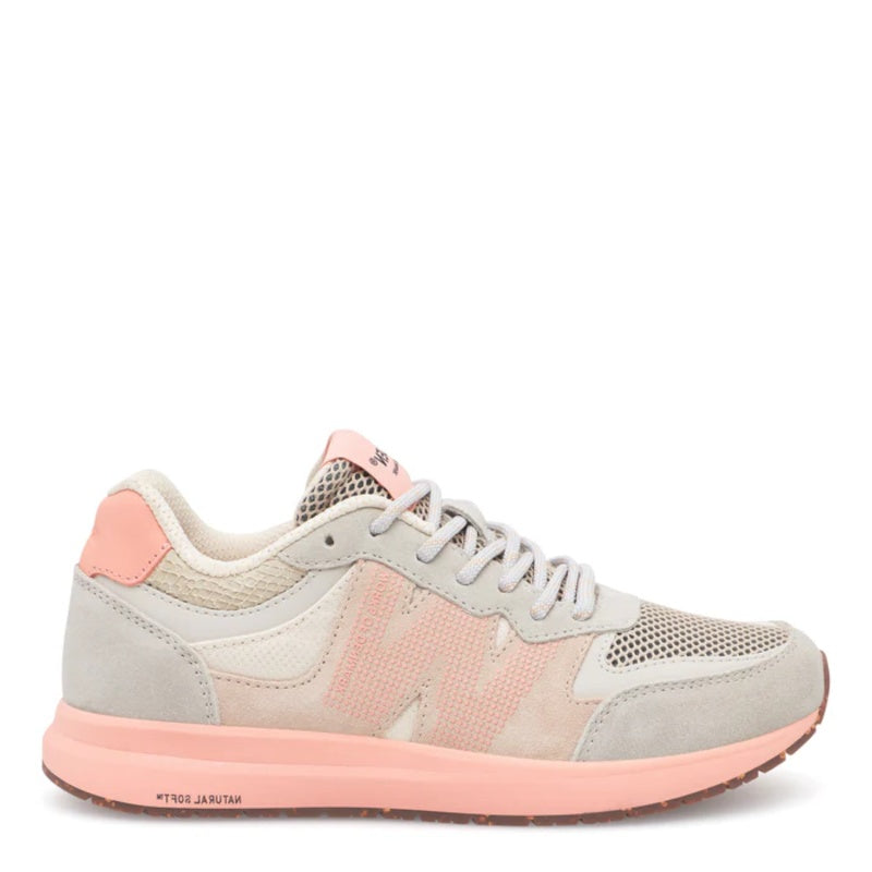 Woden Rigmor Open Mesh Blush Sneaker Dame Grå Lyserød