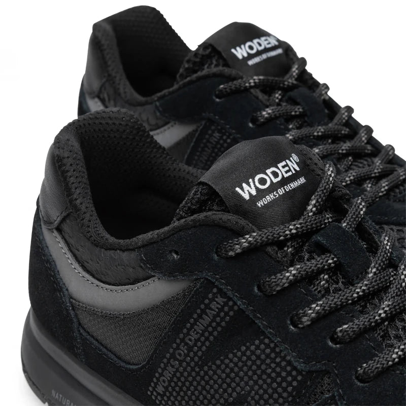 Woden Rigmor Open Mesh Sneaker Dame Sort