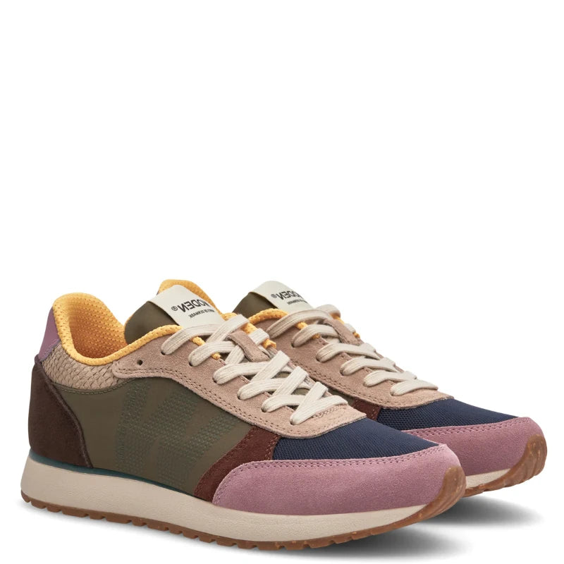Woden Ronja Dark Algae sneaker dame multi