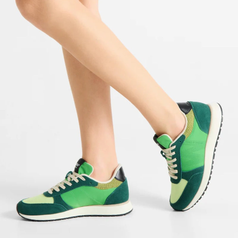 Woden Ronja Apple Green Multi Sneaker Dame Grøn