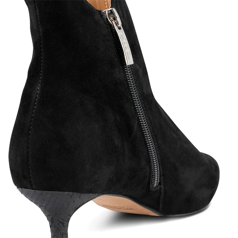 Woden Saga støvle dame sort