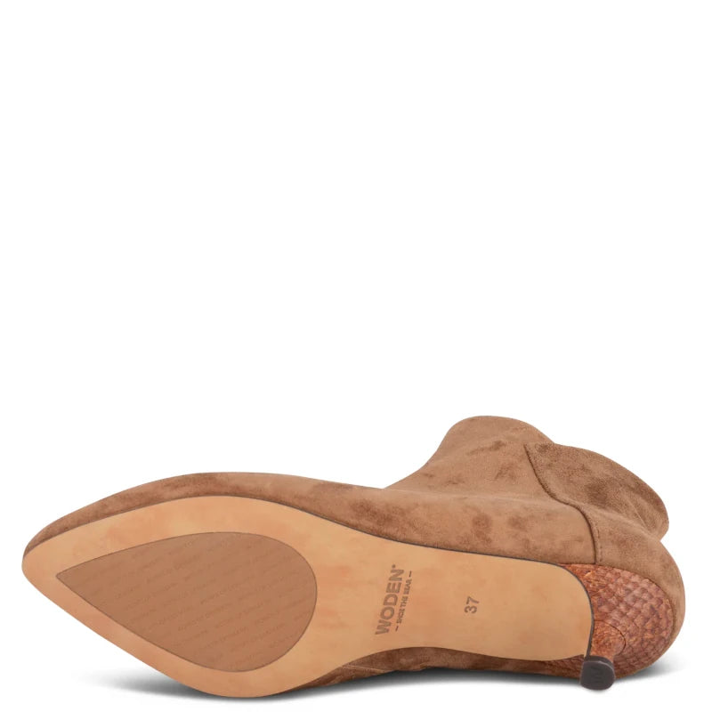 Woden Saga Zip S støvle dame brun