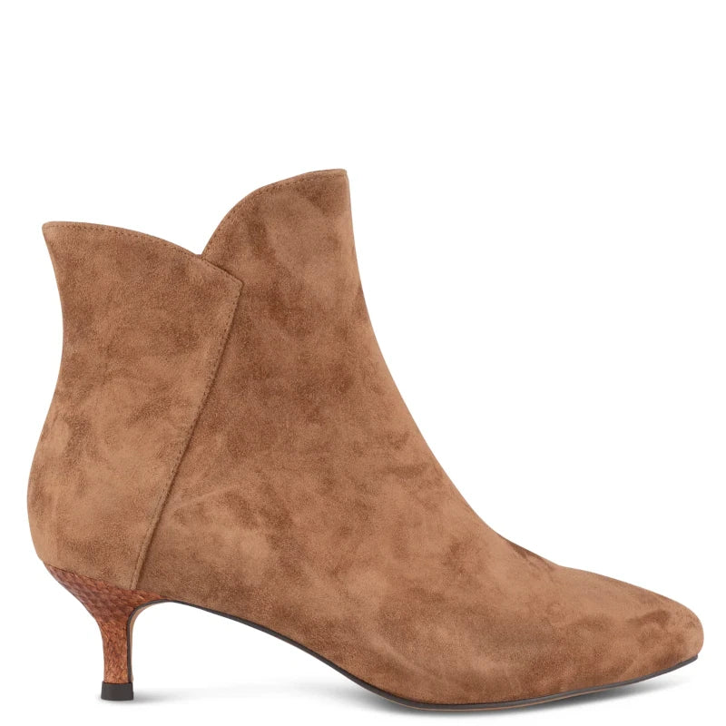 Woden Saga Zip S støvle dame brun