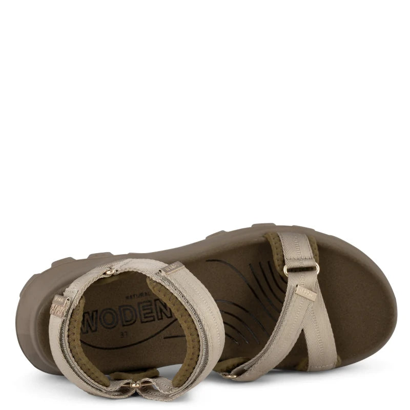Woden Sandie Sandal Dame Grå