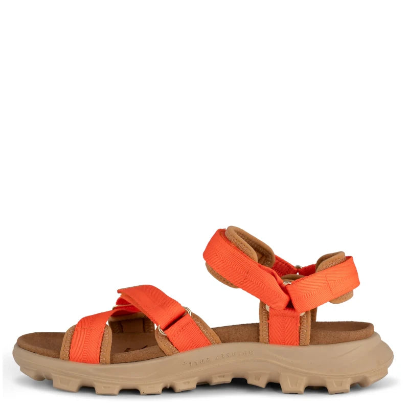 Woden Sandie Tiger sandal dame orange