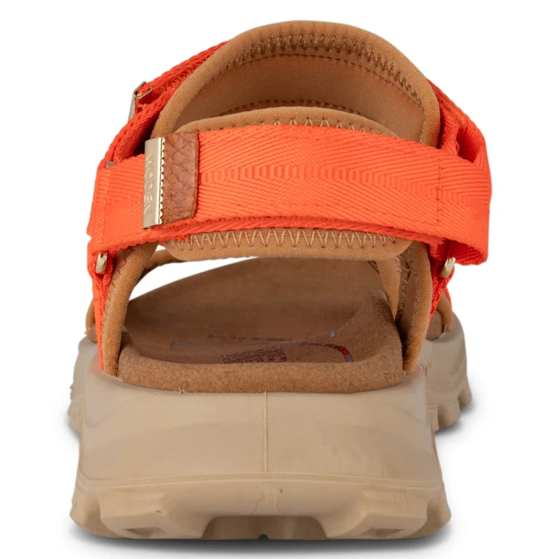 Woden Sandie Tiger sandal dame orange