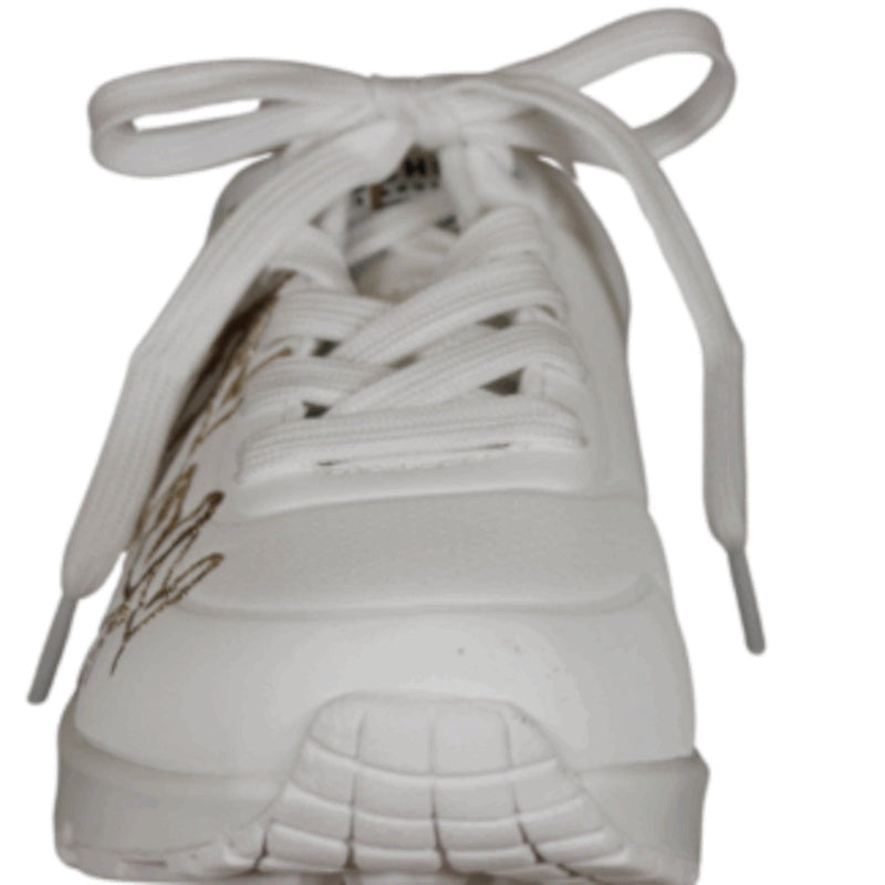 Skechers Uno - Golden - Heart Sneakers Dame Hvid
