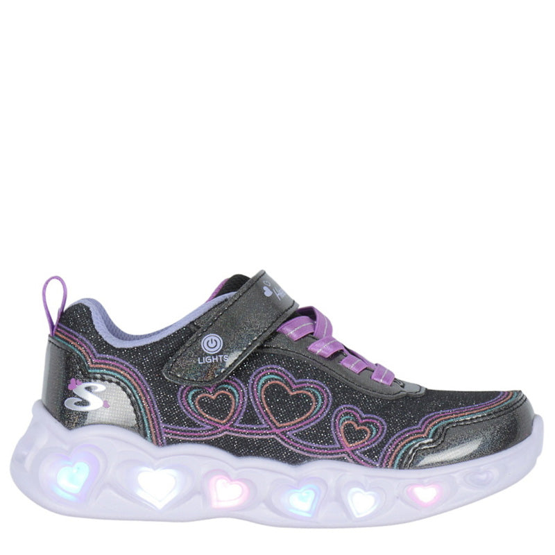 Skechers Heart Lights Bubble Love Sneaker Børn Sort