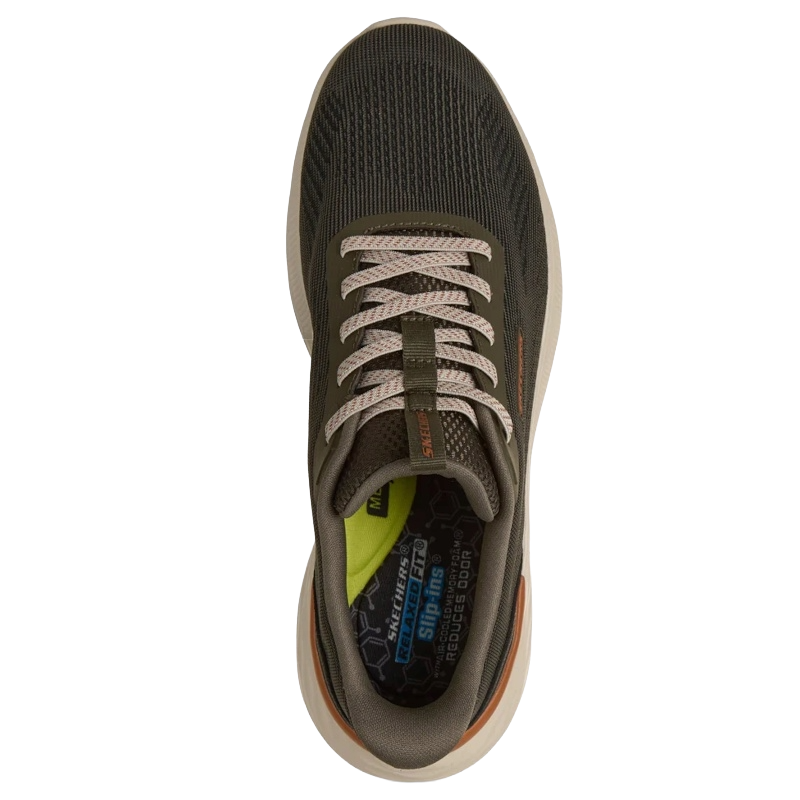 Skechers Relaxed Fit Slip-Ins: Garner Ellis Sneaker Herre Grøn