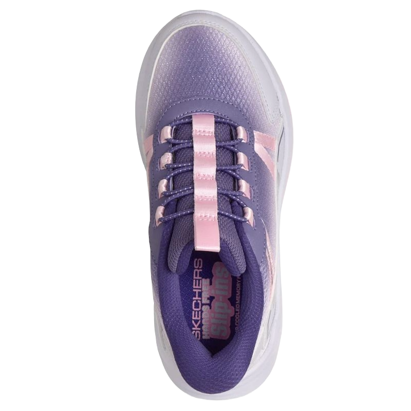 Skechers Slip-Ins: Wave 92 - Sparkle Sprint Sneaker Børn Lilla