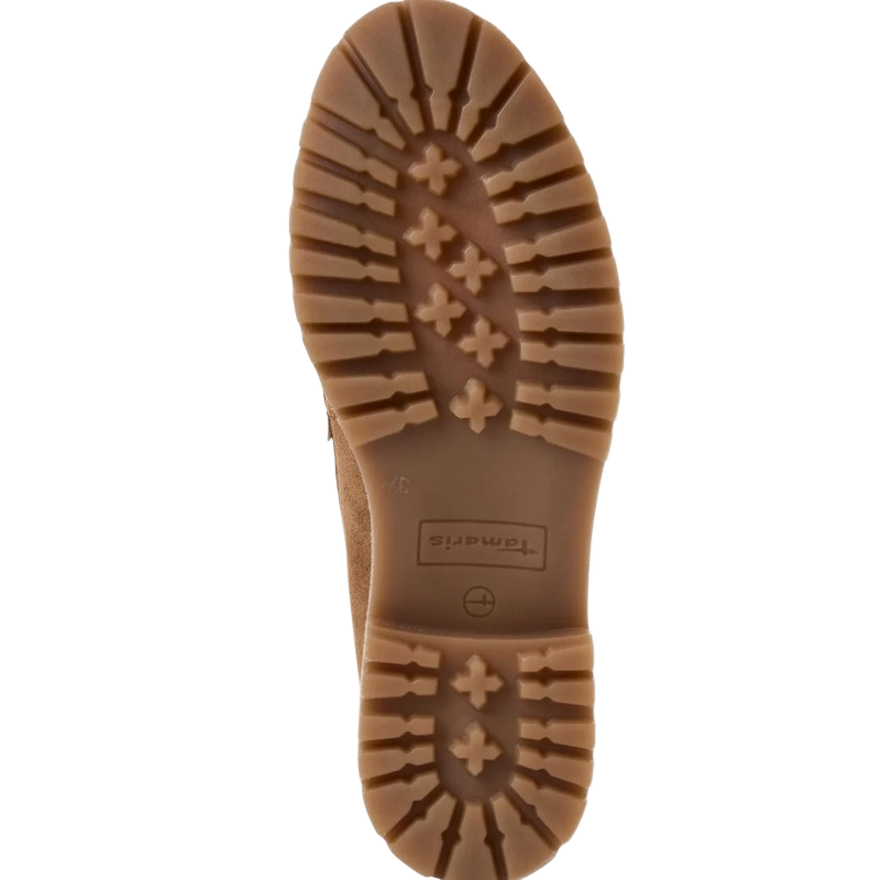 Tamaris Loafer Ruskind Dame Lys Brun