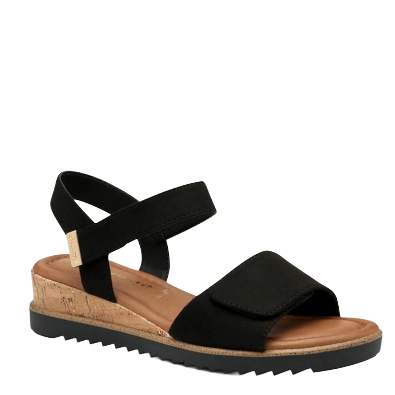 Tamaris 28118-001 Sandal Dame Sort