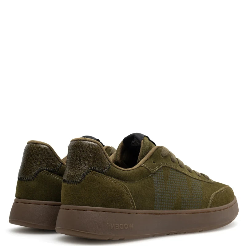 Woden Toke Dark Olive sneaker herre grøn