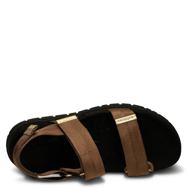 Woden Louisa Latte dame sandal brun