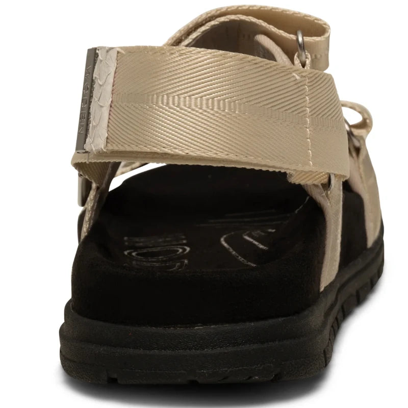 Woden Louisa Ivory dame sandal beige