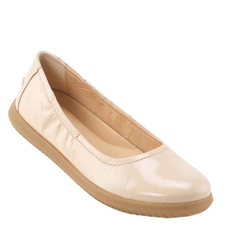 BEIGE MARIE LAK BALLERINA - Peti Sko - NATURE