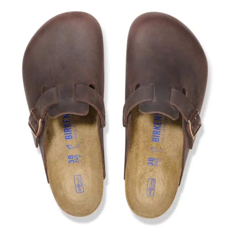 Birkenstock Boston Soft Habana Smutter Dame Brun